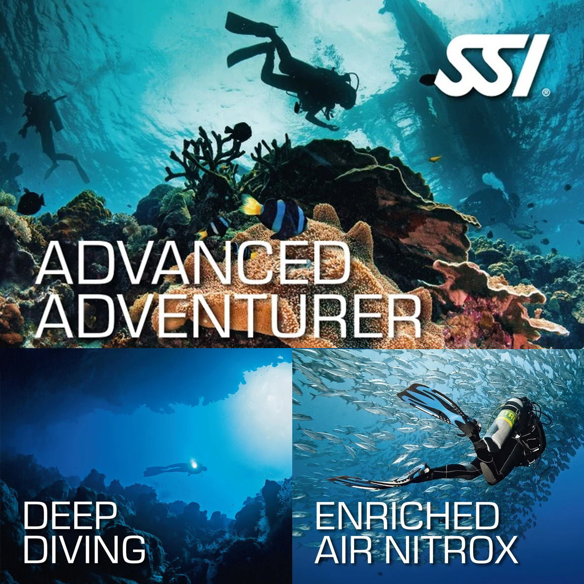SSI Advance Adventure + Deep + Nitrox Kursus
