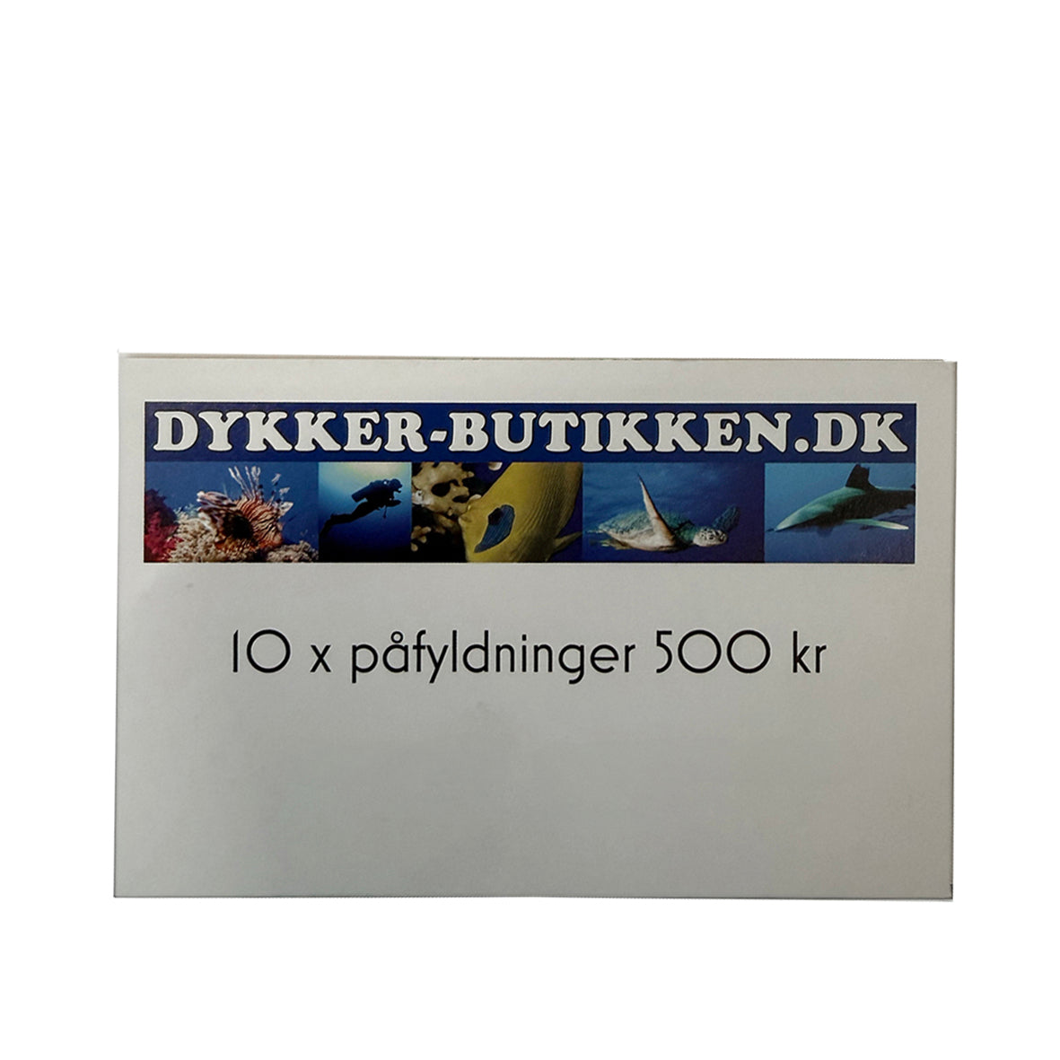 Påfyldning af dykkerflaske -  Klippekort med 10 klip