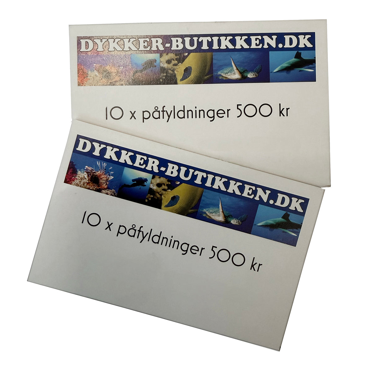 Påfyldning af dykkerflaske -  Klippekort med 10 klip