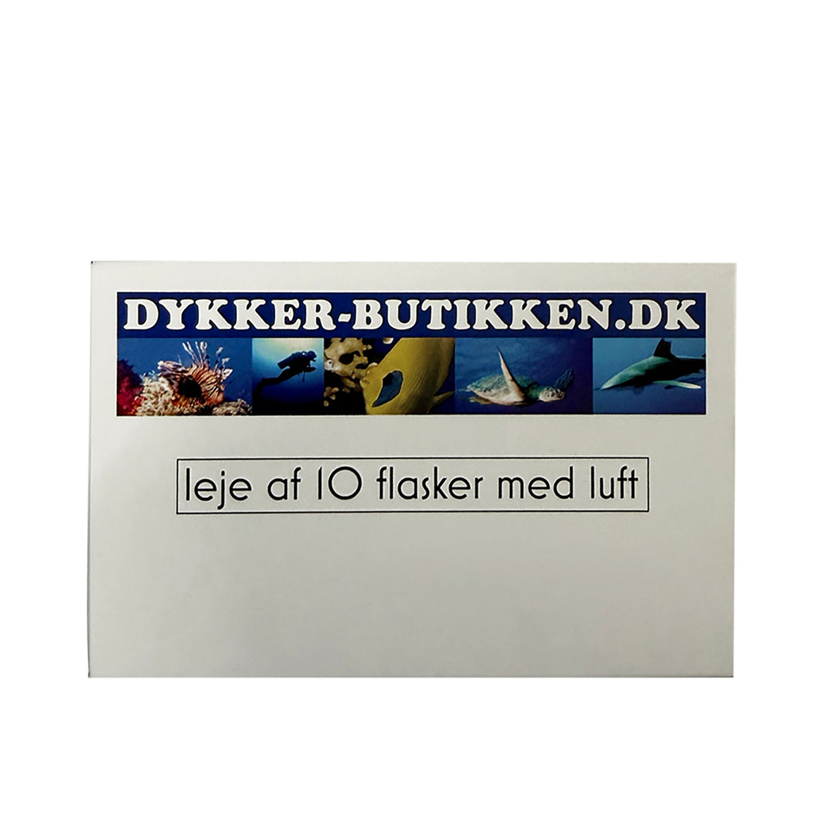 Lej dykkerflaske med luft - 10-turs klippekort