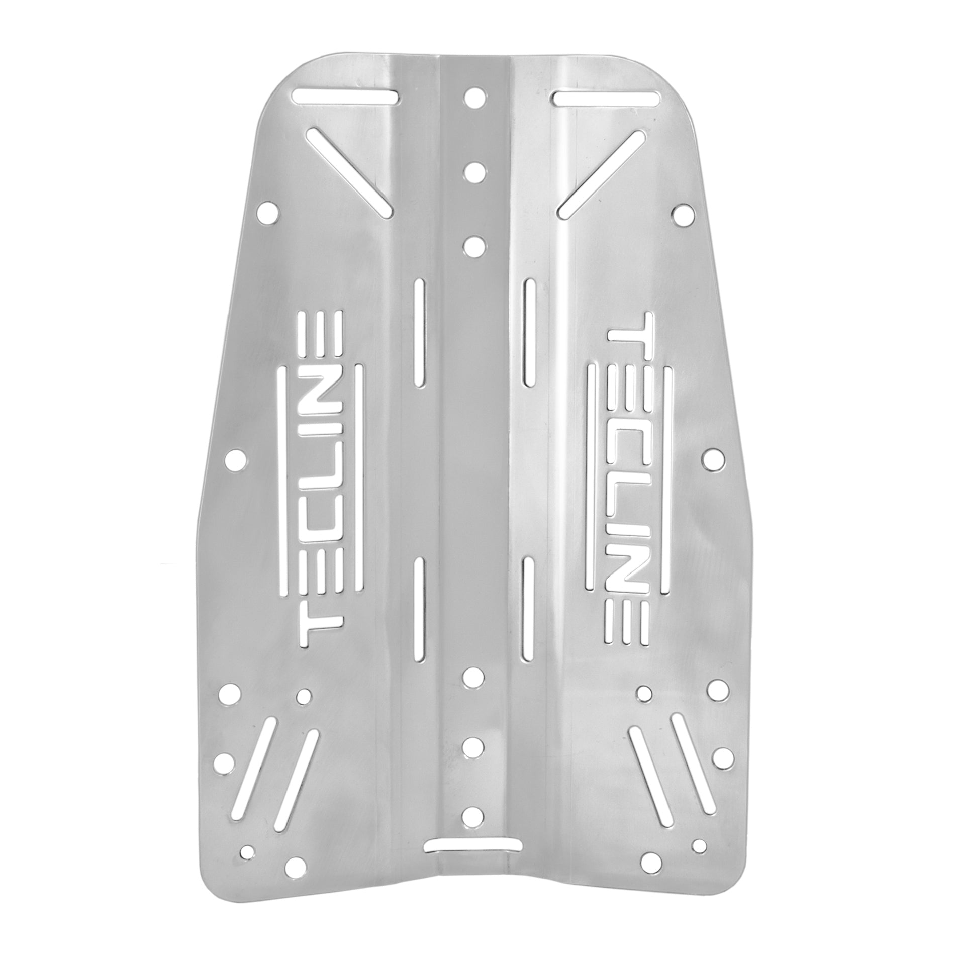 Tecline - Bagplade Rustfri stål 3mm