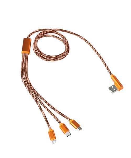 3i1 USB Multi ladekable &ndash; Lightning/Micro USB/Type C